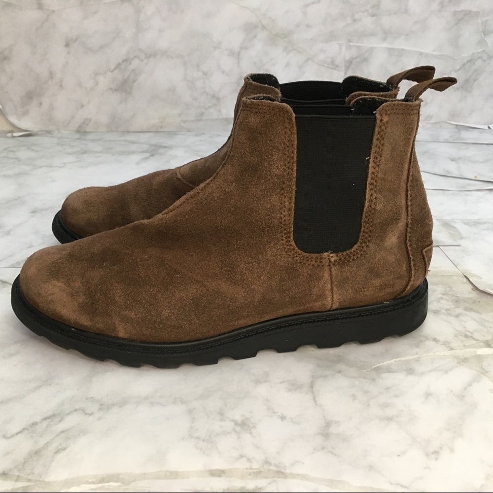 Sorel Ainsley Brown Suede Pull On Chelsea Boot 5